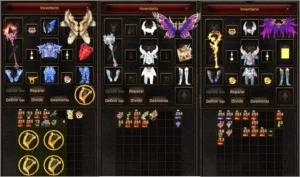 blue eye+soul weapon+ wing4 mu razor - MU Online