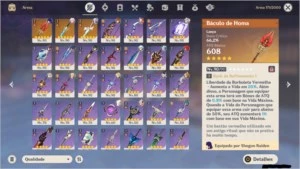 Conta AR57 No Garantido - 10 Chars t5 - 3 armas t5 - Genshin Impact