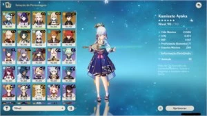 Conta AR57 No Garantido - 10 Chars t5 - 3 armas t5 - Genshin Impact
