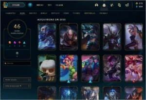 Conta LoL lv117 70 Campeões 46 Skins 3k Essência Laranja - League of Legends