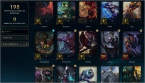 CONTA LEAGUE OF LEGENDS, PLATINA 4, 61 CAMPEÕES LOL