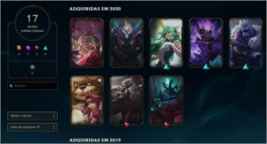 CONTA LEAGUE OF LEGENDS, PLATINA 4, 61 CAMPEÕES LOL