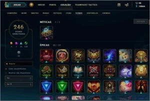 Conta LOL, 275skins, all champs, 246icon, 34 skin sentinela - League of Legends