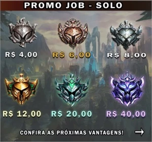 PROMO ELOJOB - RANKED SOLO - Confira as descrições - League of Legends LOL