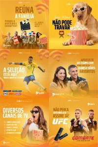 Pack Exclusivo de 50 Artes IPTV Editáveis no Canva - Serviços Digitais