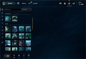 Conta Mestre com 35 Champs e 1 Skin + 20 Espolios - League of Legends LOL