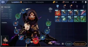 ARQUEIRA 100K PW, 5 PETS ÉPICOS + COLAR ÉPICO - MIR4