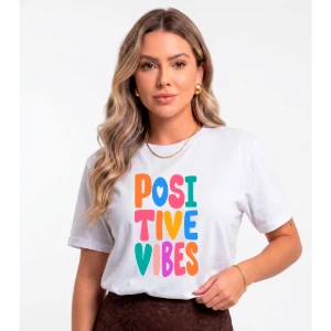 Camiseta Feminina Estampa Digital Variadas Malha Poliéster - Artesanato e Personalizados