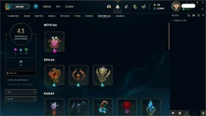 CONTA LOL FULL CHAMP D4 64% WIN RATE MMR MESTRE - League of Legends