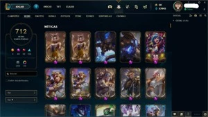 CONTA LOL FULL CHAMP D4 64% WIN RATE MMR MESTRE - League of Legends