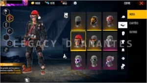 CONTA DIAMANTE 1 COM DINO E 1500 DIAMANTES - Free Fire