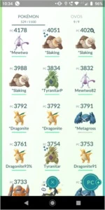 Conta Pokémon Lvl 40