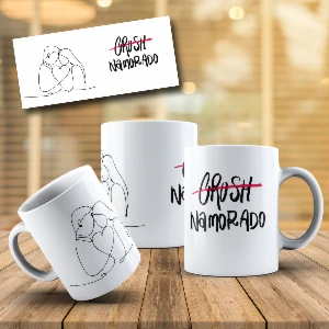 Arte canecas Namorados Line Art - Outros