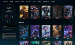 Conta MESTRE LOL full champ - League of Legends