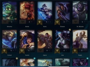 Conta LOL - platina 1 - com todos os dados - League of Legends