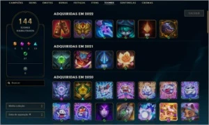 CONTA LOL - 315 SKINS - D4 - 3 PRESTÍGIOS - League of Legends