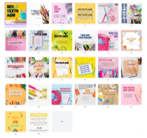 Pack Canva Papelaria - 26 Artes Editáveis - Serviços Digitais