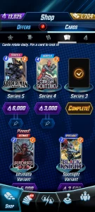 Conta Marvel snap 24k CL, Somente 19 cartas faltante. - Outros