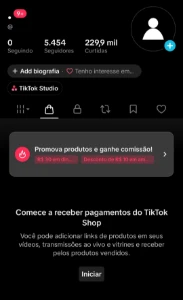 Conta Tiktok Shop | 5K | Shop Ativo Sem Doc + Live Studio Pc - Redes Sociais