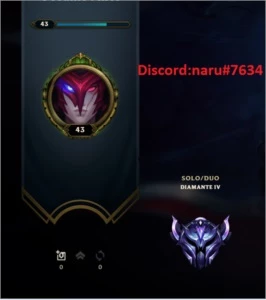 Conta diamante 4 60% de Winrate, MMR alto. - League of Legends LOL