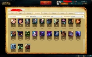 Conta Diamante 1 - League of Legends LOL