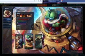 Conta League of Legends Skin Lendária UFO Corki LOL