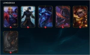 Conta lvl215 Gold 3 com 53 skins - League of Legends LOL
