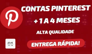 CONTAS PINTEREST + 1 A 4 MESES + EMAIL [ALTA QUALIDADE] - Social Media