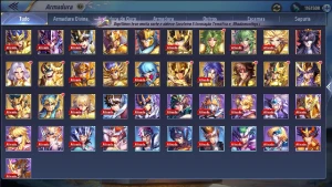 Conta Saint Seiya A126 - Lv.59 (767 Gemas, 1200 Cupons) - Saint Seiya Awakening SSA