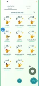 Vendo Shinys! Pikachu de Eventos, Eevee com Flor, Legados. - Pokémon