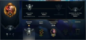 CONTA LOL PRATA 1, NVL 180, 63 SKINS, TODOS OS CHAMPS - League of Legends: Wild Rift LOL WR