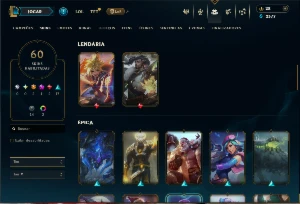 Conta Ferro 1 com 110 Champs e 60 Skins ( mais de 30 jogos ) - League of Legends LOL