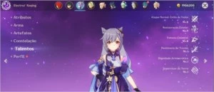 V>Xiao/Diluc/Keqing/Jean + 3 armas 5*,Lobo, Jade e Celestial - Genshin Impact