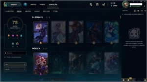 CONTA 78 SKINS/ DIAMANTE 5/ MMR ALTO/ NV 41 - League of Legends LOL