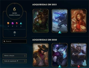 CONTA PLATINA 4 LVL 122 - League of Legends LOL