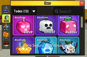 Conta de blox fruits considerável boa - Roblox