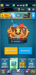 Conta LVL 13 Full deck/22 emote/8 torre rei - Clash Royale