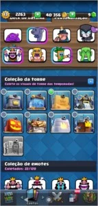 Conta LVL 13 Full deck/22 emote/8 torre rei - Clash Royale