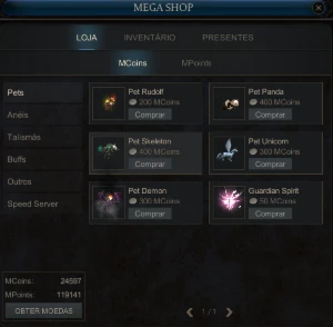 Conta Completa Megamu - MU Online