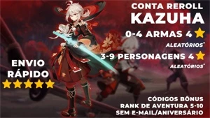 ✨ PACK DE CONTAS GENSHIN IMPACT COM PERSONAGENS 5⭐