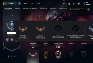 Conta bronze 1 com TODOS os champs e 276 Skins + 22 Cromas - League of Legends LOL