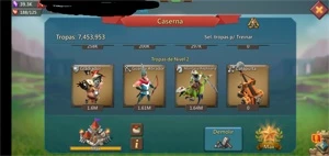 260M 7.5M de tropas - Lords Mobile