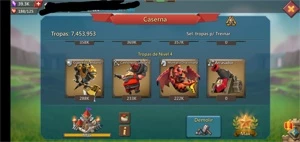 260M 7.5M de tropas - Lords Mobile