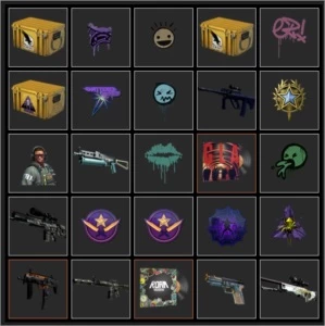 Skins, caixas, adesivos, agentes CS:GO - Counter Strike