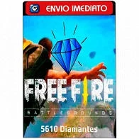 Free Fire 5100 Diamantes + 510 Bônus (5610) - Gift Cards