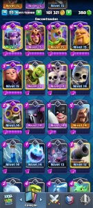 Clash Royale – 14250 Troféus, 8 Evoluções, 9 Elite - lv15