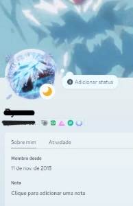 Conta Discord 2015 - Outros