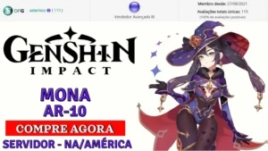 ✨GENSHIN IMPACT - CONTA COM MONA 5⭐ AR10 ✨