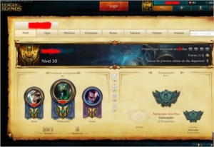 Conta de LEAGUE OF LEGENDS LOL