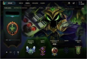 Conta com 6 anos, d4 na solo/duo, campeã do beta clash 2018 - League of Legends LOL